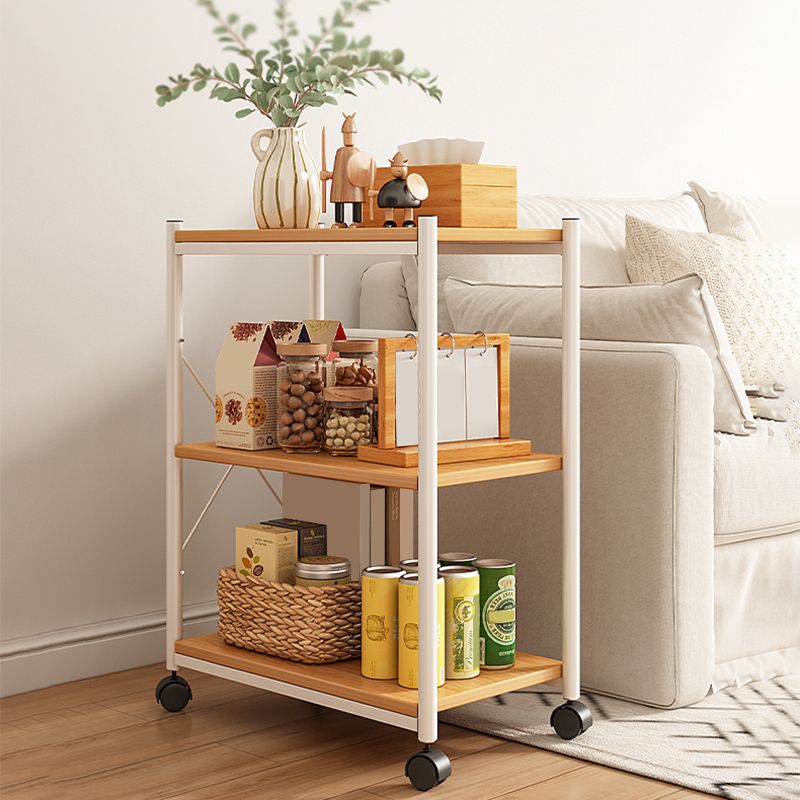 Wood Coffee Table Modern 1 Cocktail Table with Storage Shelf