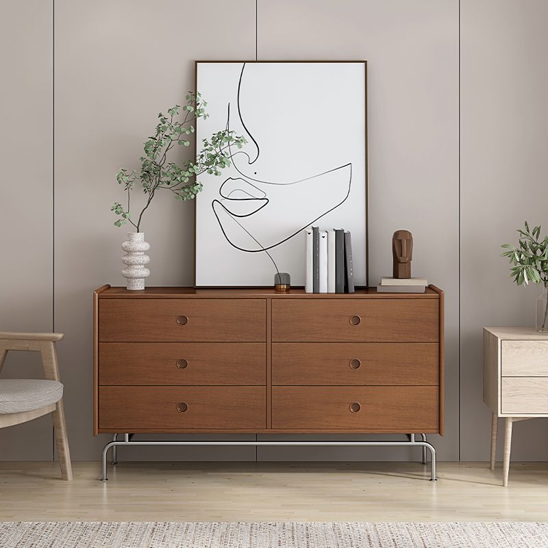 Modern Storage Chest Dresser Solid Wood Dresser with 5/6/9 Drawers