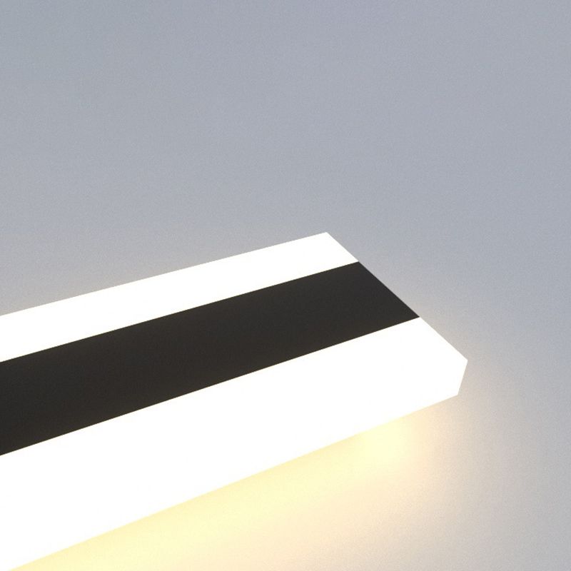 Lámpara de pared LED lineal de estilo contemporáneo 1 Luz de la pared de pared al aire libre.