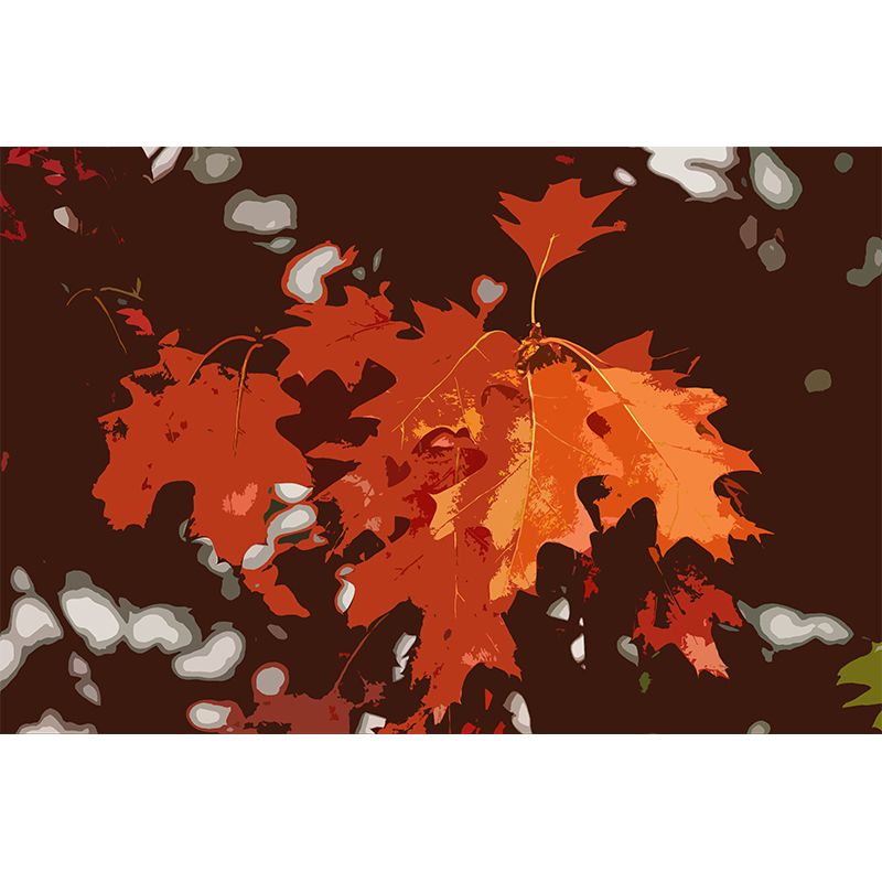 Botanical Illustration Removable Wall Mural for Sleeping Room Home Decor