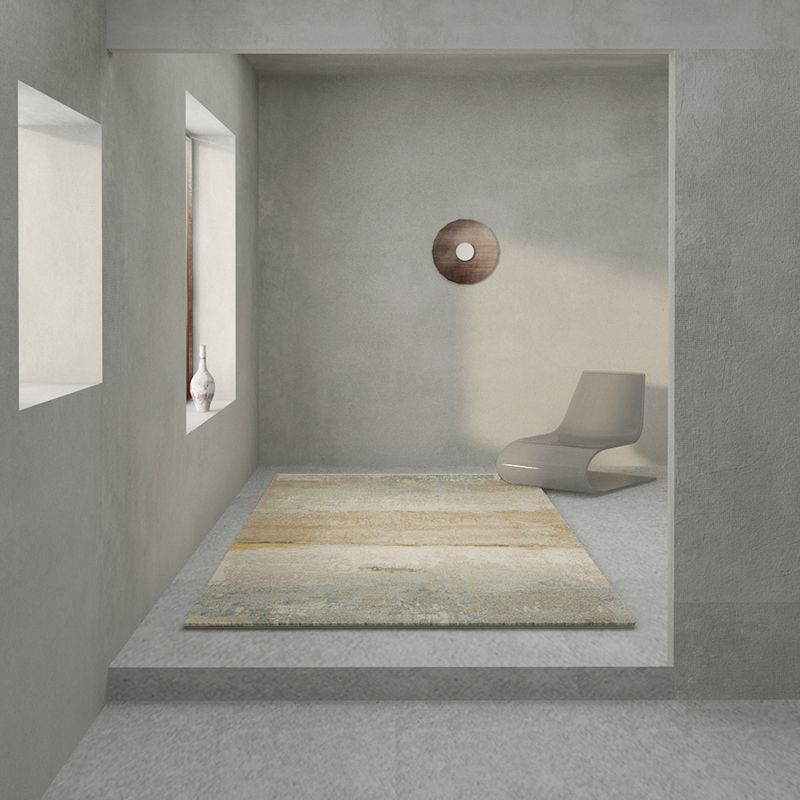 Grey Modern Rug Blending Graphic Rug Non-Slip Backing Rug for Drawing Room