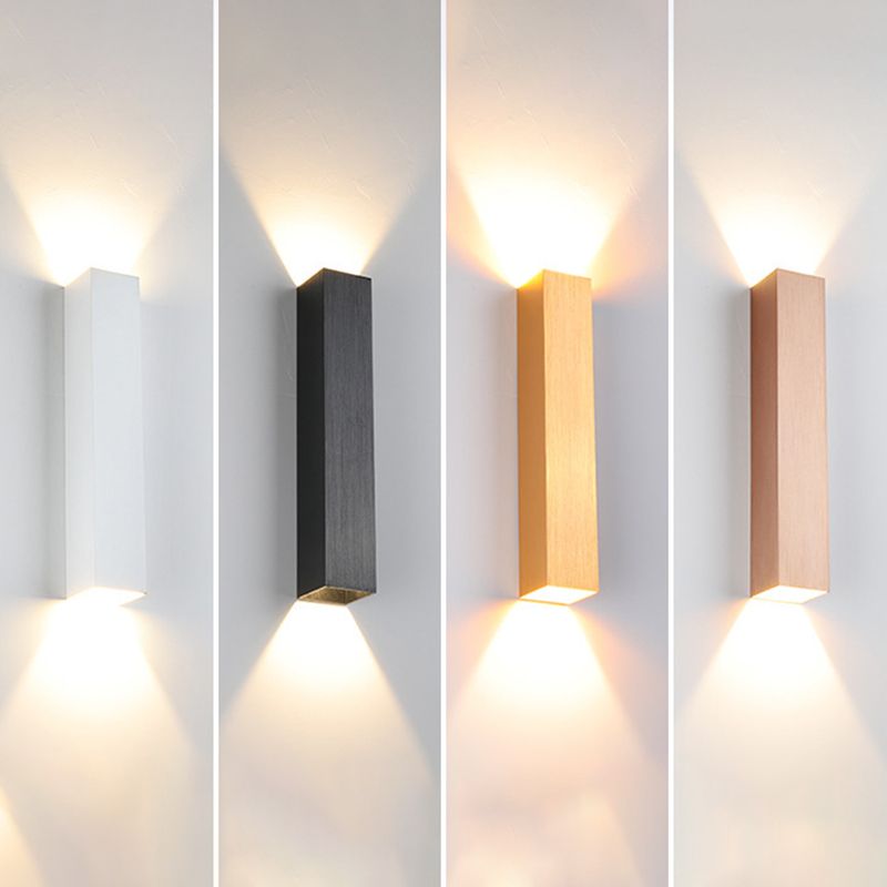 Metal Rectangle Wall Mount Lamp Simple Wall Mounted Light Fixture