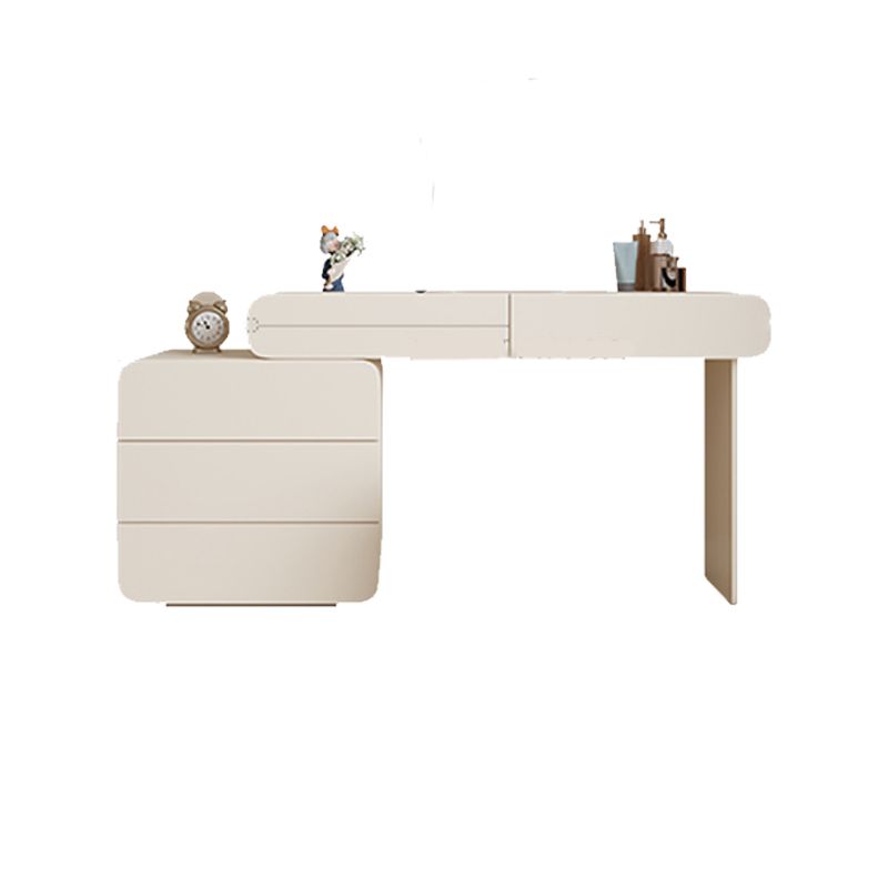 15.75" Wide Make-up Vanity White Makeup Vanity Desk Table with 6 Drawers