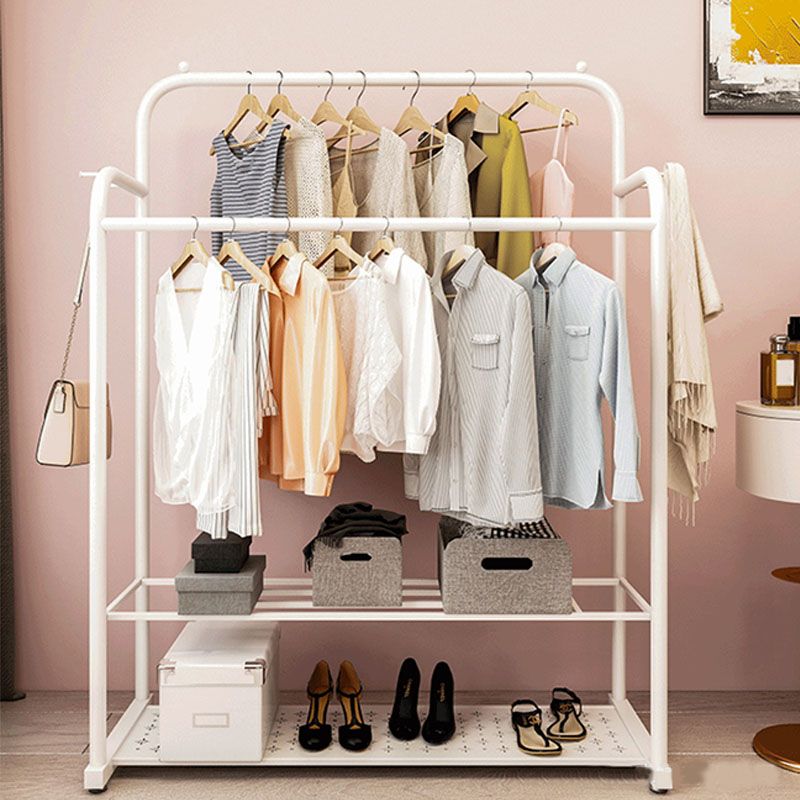 Modern Coat Rack Storage Shelves Iron Living Room Coat Hanger