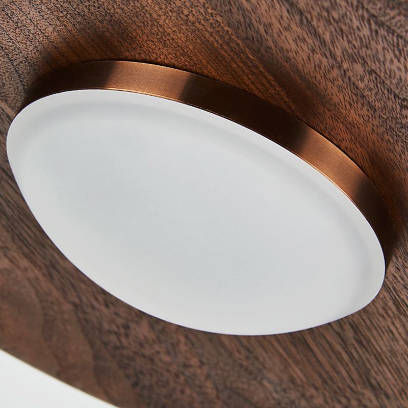 Braune Anhänger Beleuchtungsrichtung moderne Kegelform aus Walnussholz hängende Licht