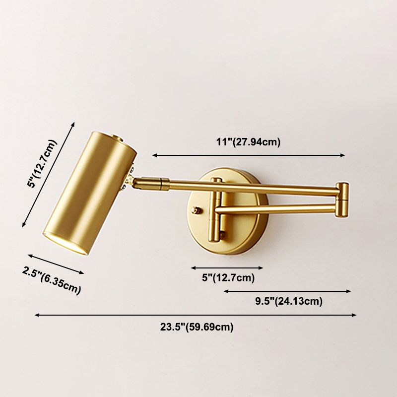 Luce di pannelli a parete armata regolabile Luce a parete in metallo moderno per camera da letto