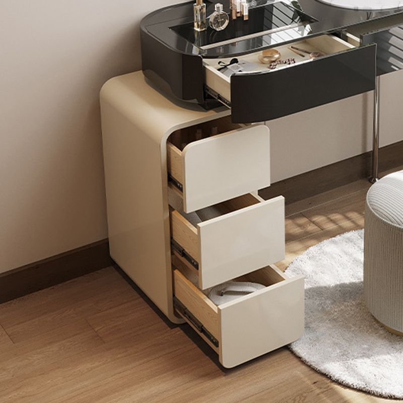 Wooden Make-up Vanity Black Makeup Vanity Desk Table with Drawer