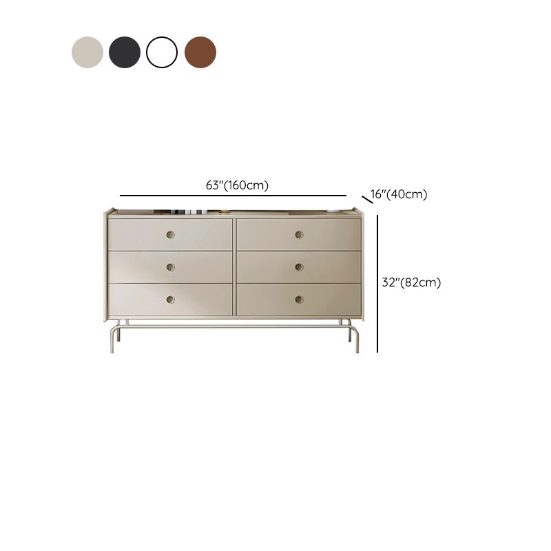 Modern Storage Chest Dresser Solid Wood Dresser with 5/6/9 Drawers