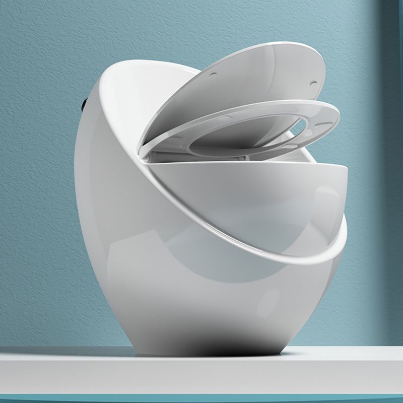 Modern Flush Toilet All-In-One Floor Mounted ABS Siphon Jet Toilet Bowl