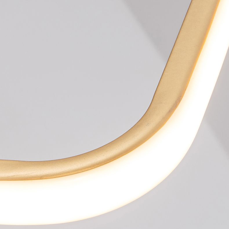 Nordic Style Iron Ceiling Lamp Geometry LED Pendant Light with Antlers for Bedroom