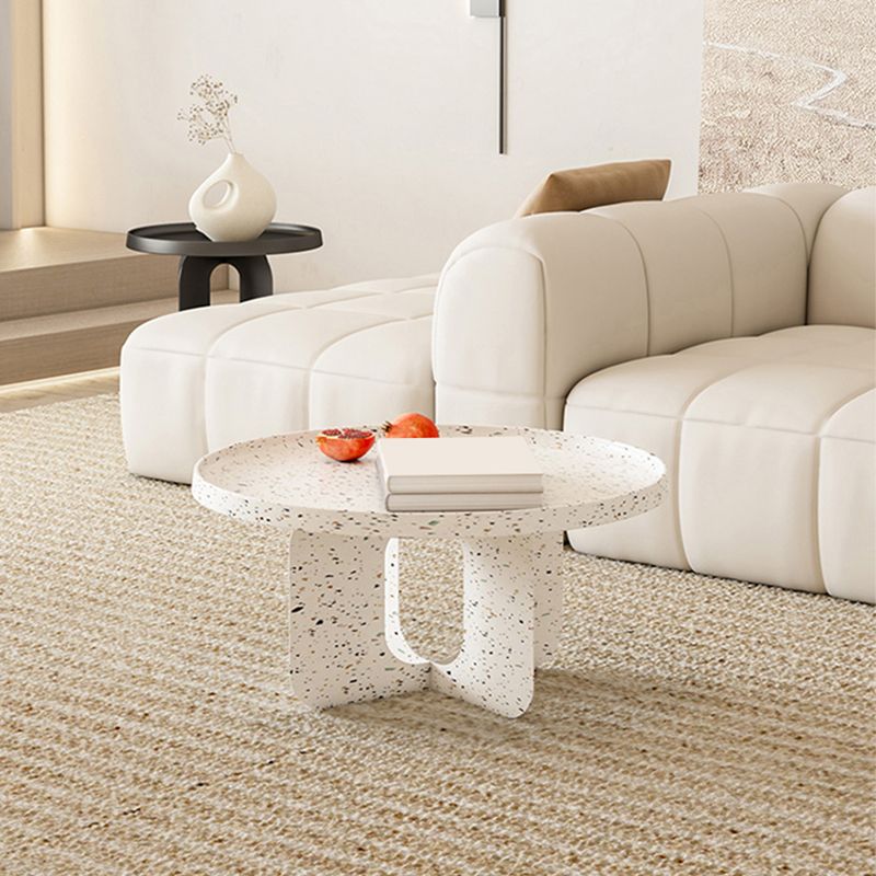 Abstract Coffee Table Modern Metal Tray Top Coffee Cocktail Table
