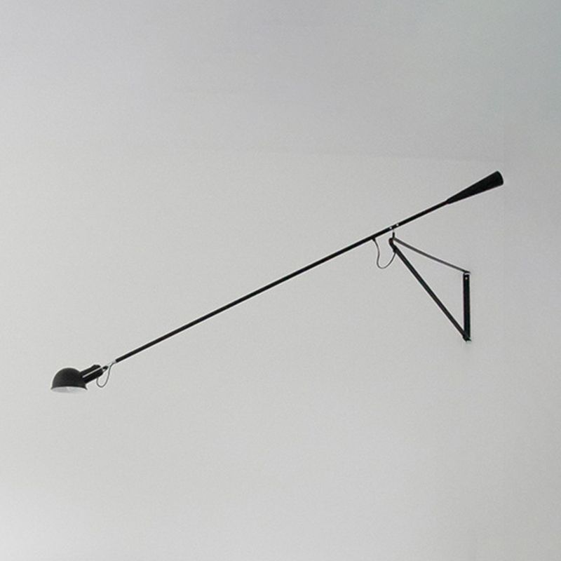 Metal Armed Wall Mount Lamp Simple 1 Light Wall Mounted Light Fixture