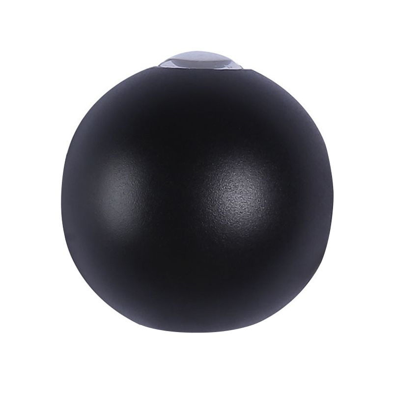 Ball Shape Wall Light Modern Style Metal 1/2/4 Lights Sconce in Black