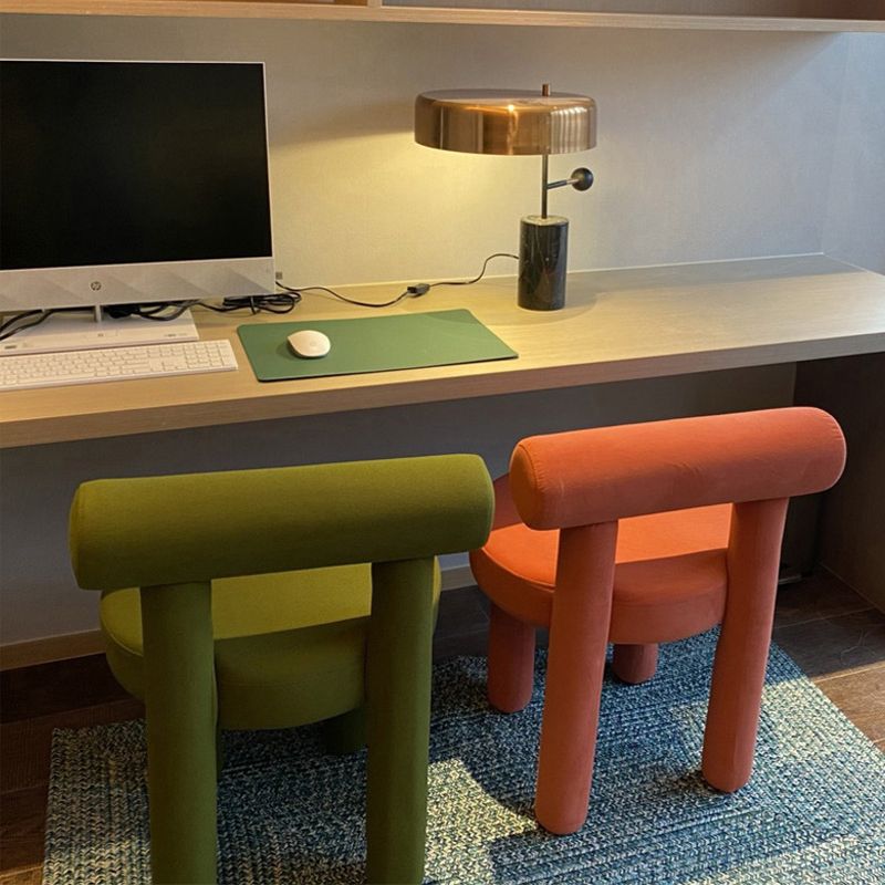 21.65" Wide Scandinavian Style Single Sofa Chair Fixed Back Accent Chair