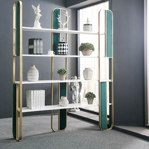 Metal Open Back Bookshelf Skandinavian vertikaler Eisenrahmen Bücherregal