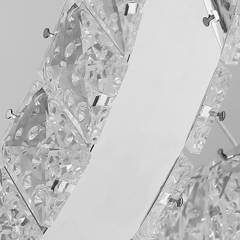 Ring Crystal Soffitto a sospensione Contemporanee Camera da letto Apparecchi di illuminazione