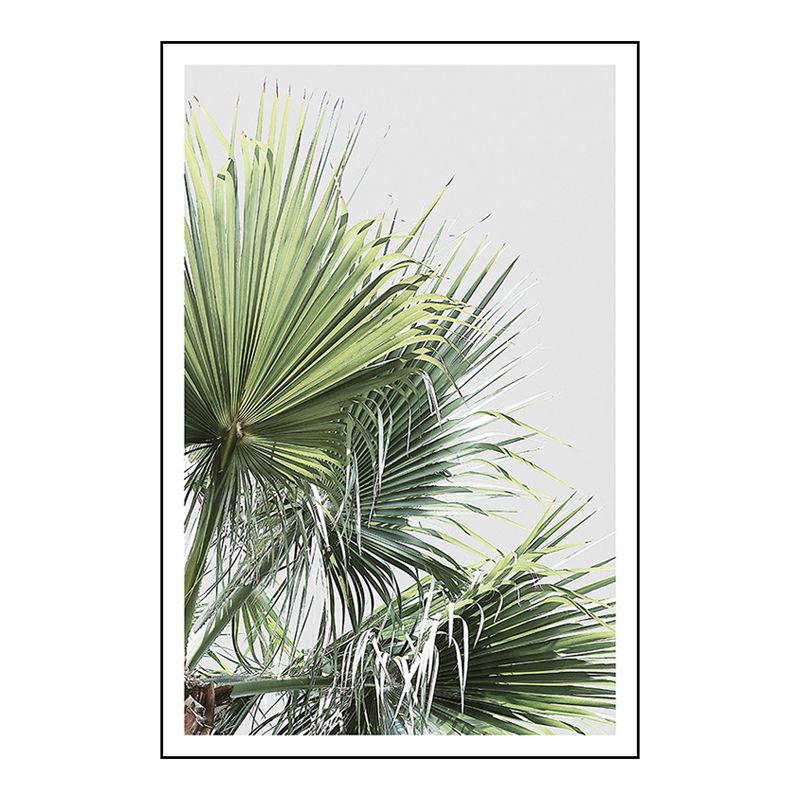 Light Color Tropical Art Print Botanical Wrapped Canvas for Kitchen, Multiple Sizes