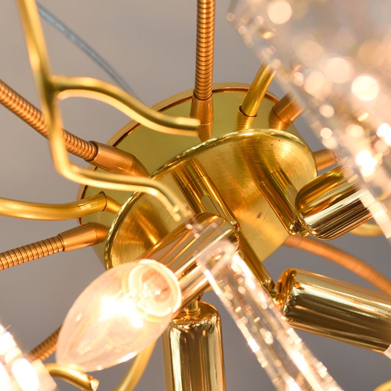 Tränenformform Kristallleuchter modernes Aluminium nach unten -Beleuchtung zum Studium