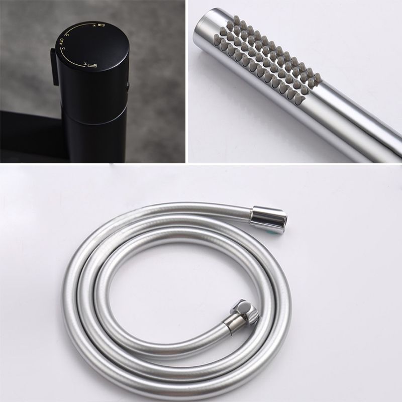 Floor Mounted Metal Freestanding Tub Filler Single Handle Freestanding Tub Filler Trim