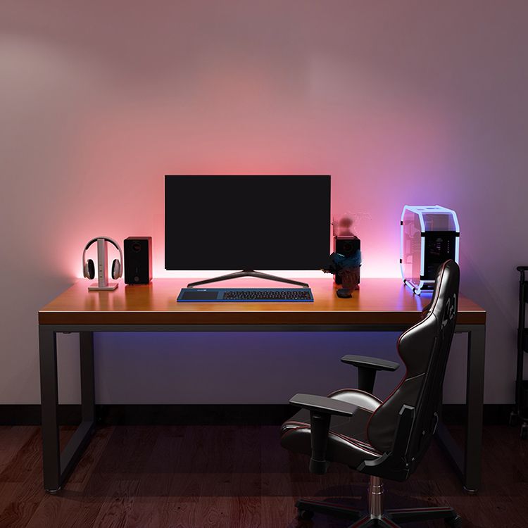 Contemporary Computer Desk Home Pine Wood Office Desk with Legs