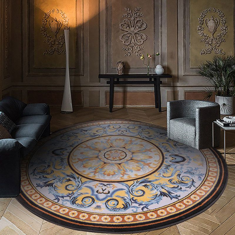 Glam Rug Mid-Century Area Rug Polyester Easy Care Carpet for Bedroom