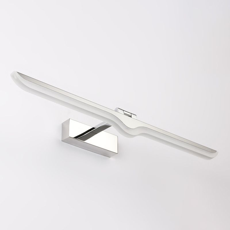 Illuminazione sconde da parete cromata per la lampada con doccia in metallo a led minimalista per bagno con doccia