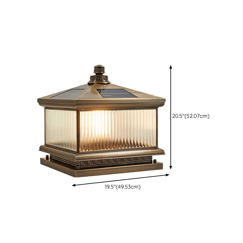 Household Pillar Light Creative LED Solar Lighting Fixture for Backyard