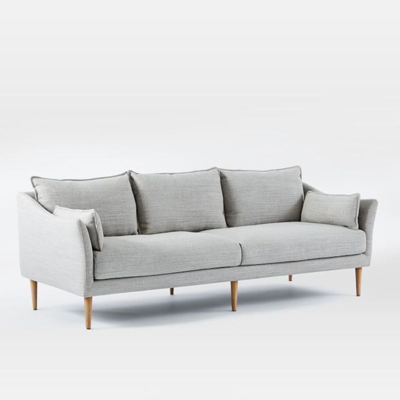Moderne standaard houten benen stoffen bank kussens sofa voor woonkamer