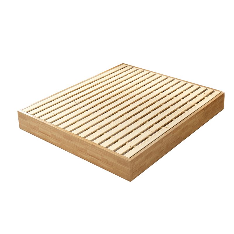 Contemporary Solid Color Wooden Bed Frame 6.29" H Platform Bed