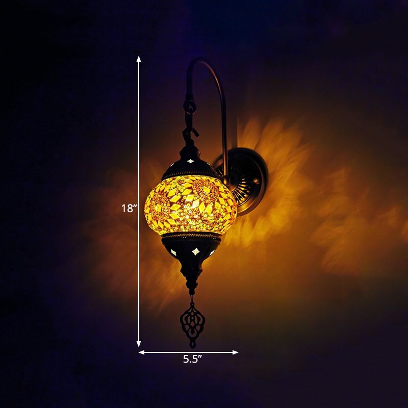Decoratieve wereldwand SCONCE LICHT 1 HOOFD MEEST GEEN GELUID GELUID WANDELLICHTING BELANGTE IN GEEL/GROEN/GOUD