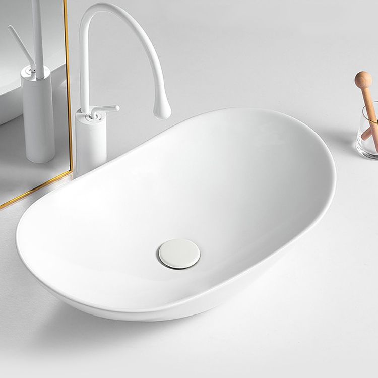 White Trough Bathroom Sink Modern Porcelain Trough Bathroom Sink
