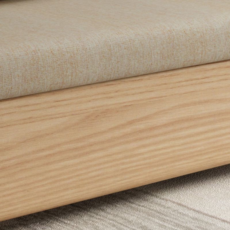 Scandinavian Foldable Futon Sleeper Sofa Square Arms Futon and Mattress