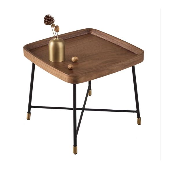 Nordic Round/Rectangle/Triangle Coffee Table Wood Cross Legs Cocktail Table