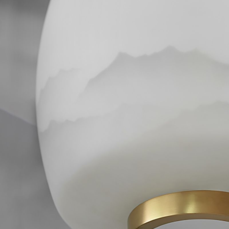 Assayeur d'éclairage pendentif en verre blanc léger en verre blanc clair pour salle à manger