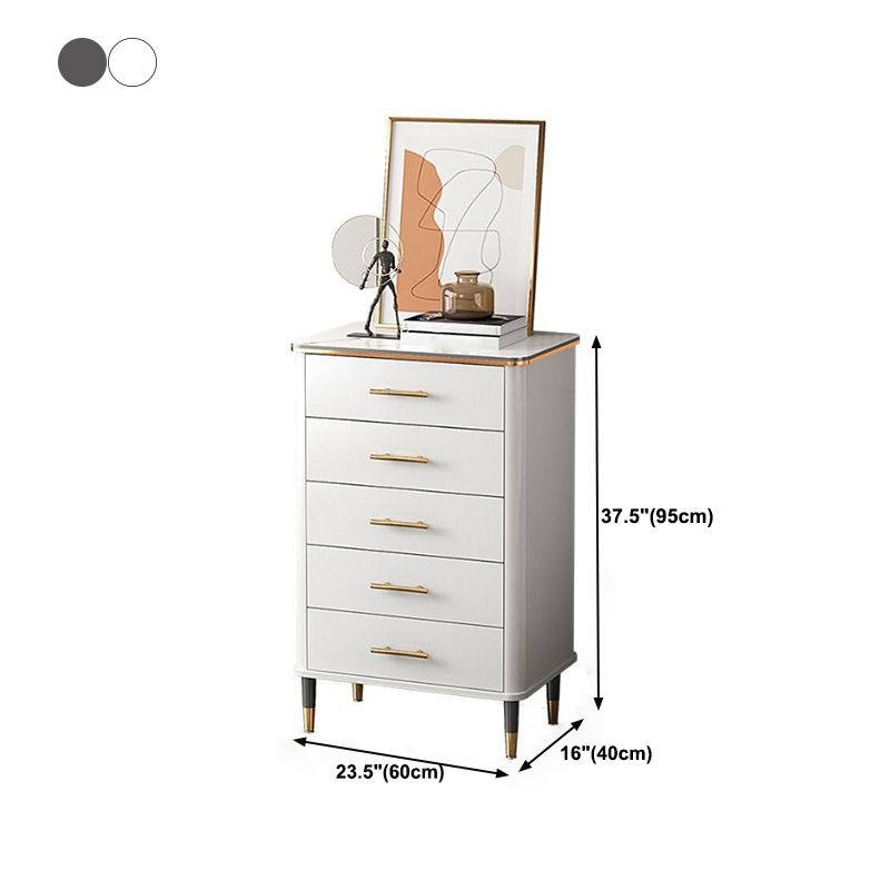Contemporary Wood Accent Chest with Straight Legs 15.74" Wide Chest