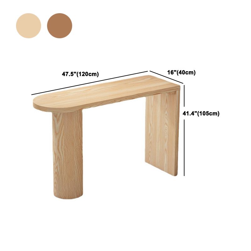 1/3/4/5 Pieces Solid Wood Table and Stool Set Matte Finish Modern Bar Set