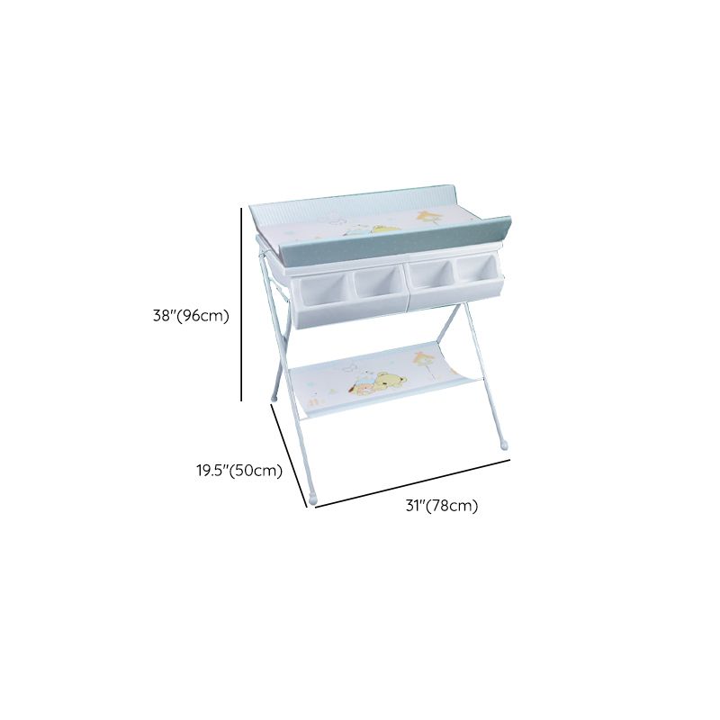 Modern Baby Changing Table Folding Changing Table with Bathtub