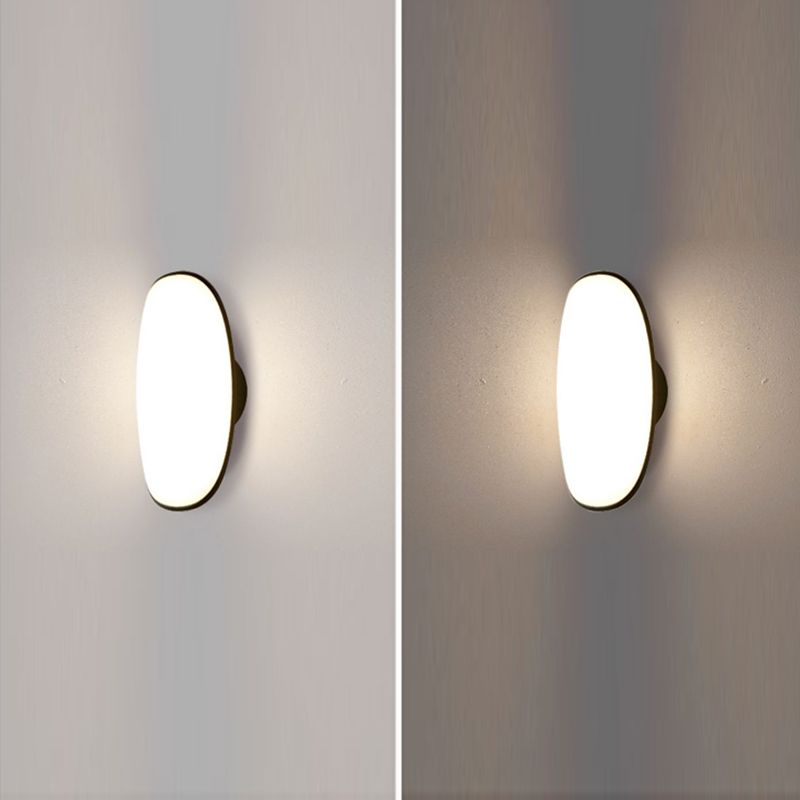 Simple Wall Sconce Curl Outdoor Wall Light Fixture with Acrylic Shade