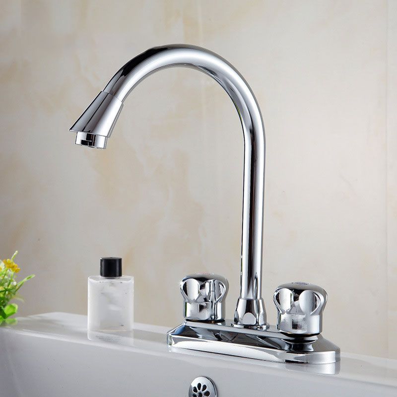 Modern Style Kitchen Faucet Gooseneck Countertop Installation Kitchen Faucet