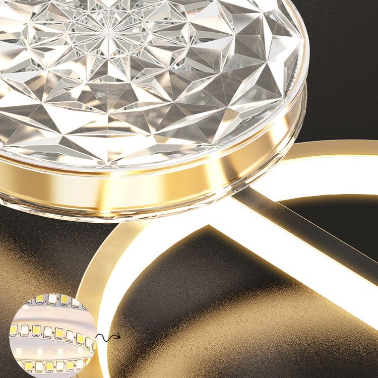 Nordic Linear Island Chandelier Light Metal Dinning Room LED Island Lightture en or-noir