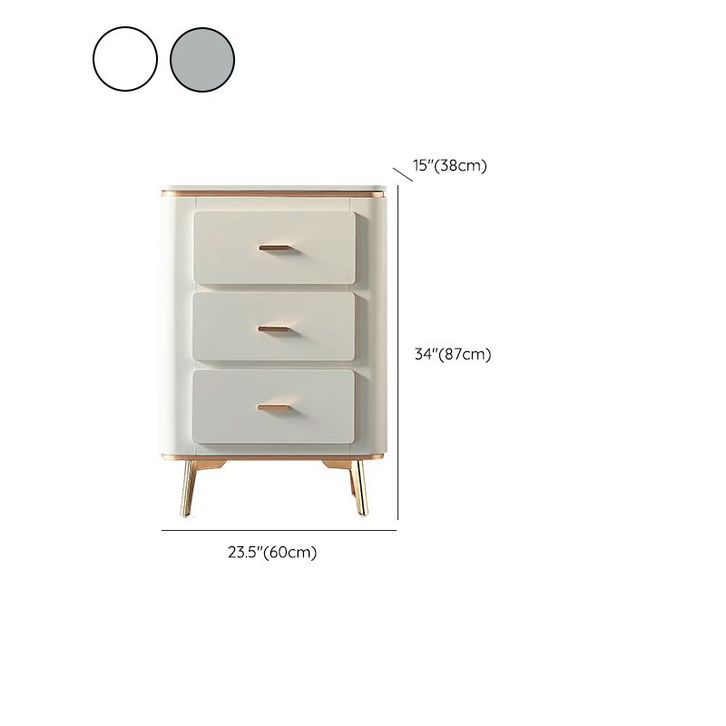 Manufactured Wood Dresser Classic Glam Storage Chest Dresser