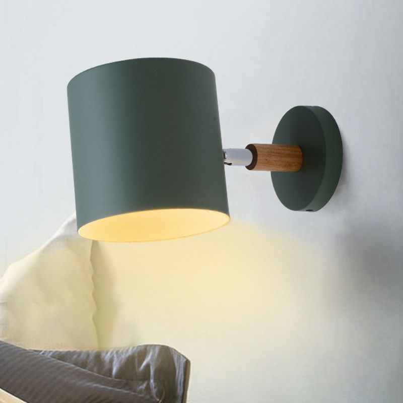 Iron Swivel Shade leeslamp Macaron 1 hoofdmuurverlichting ideeën voor kinderslaapkamer