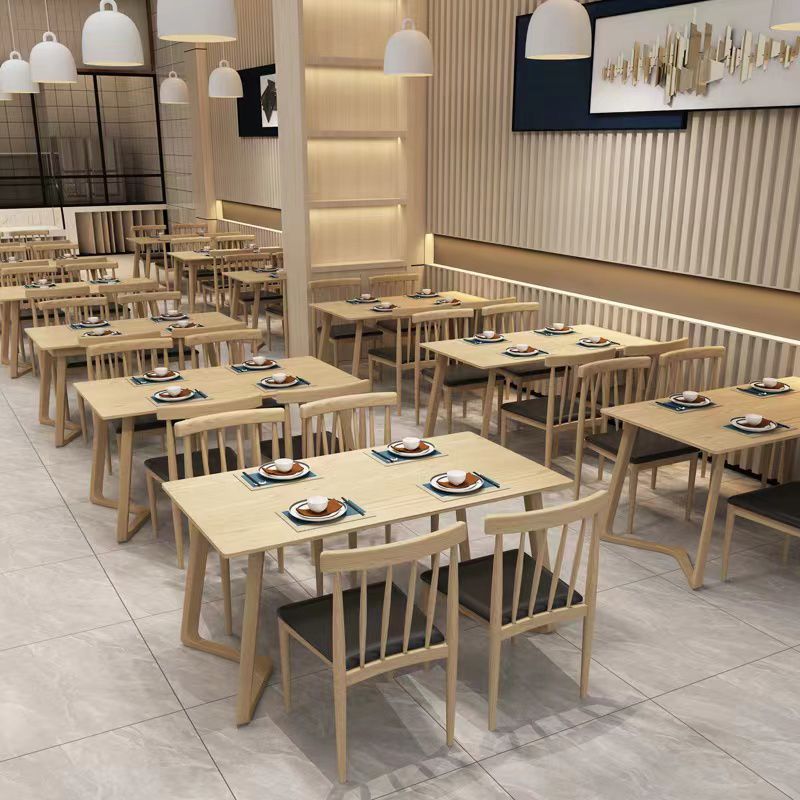Dining Room Armless Dining Chair Home Slat Back Dining Chair