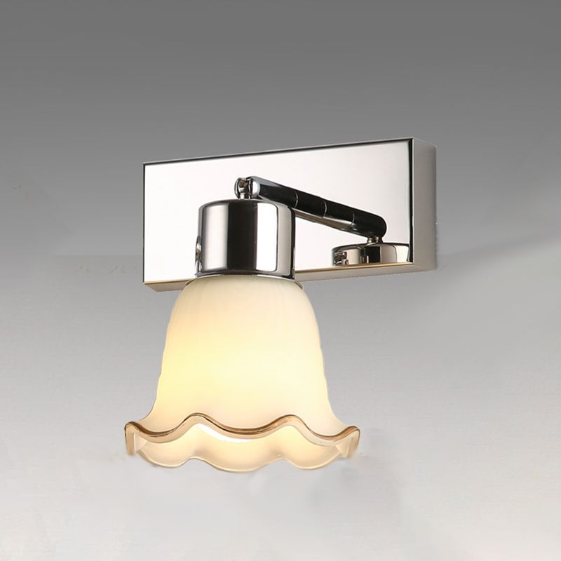 Luminaire miroir moderne Lithinage de mur de salle de bain en verre simpliste