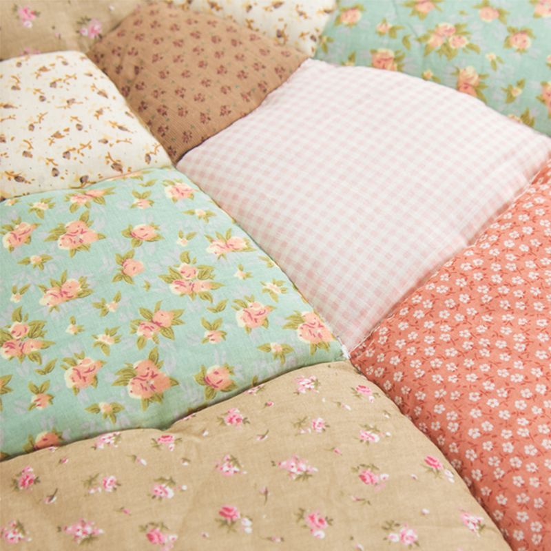 Scandinavisch geometrisch bedrukt tapijt Veelkleurig katoenen binnentapijt Antislip achterkant Huisdiervriendelijk tapijt voor decoratie