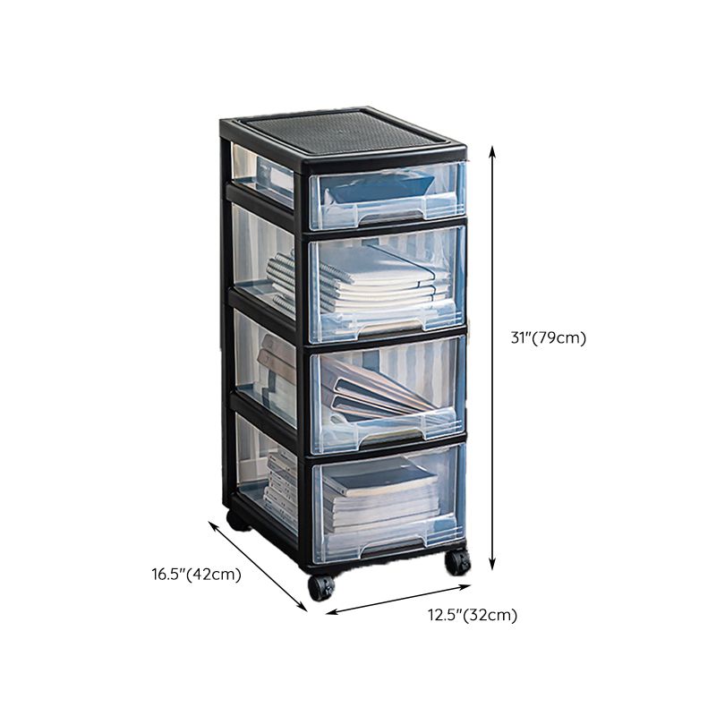 Modern Plastic Filing Cabinet Drawers Storage File Cabinet for Office