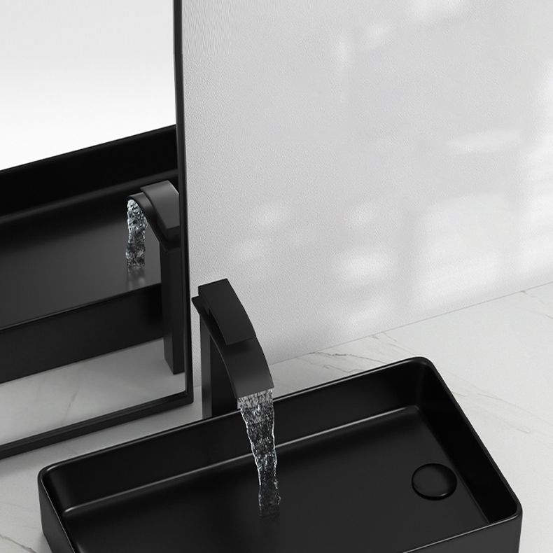 Modern Style Bathroom Sink Stainless Steel Rectangle Bathroom Sink