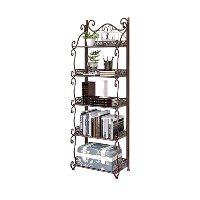 Glam Style Bookcase Shelf Open Back Bookcase for Study Room and Office