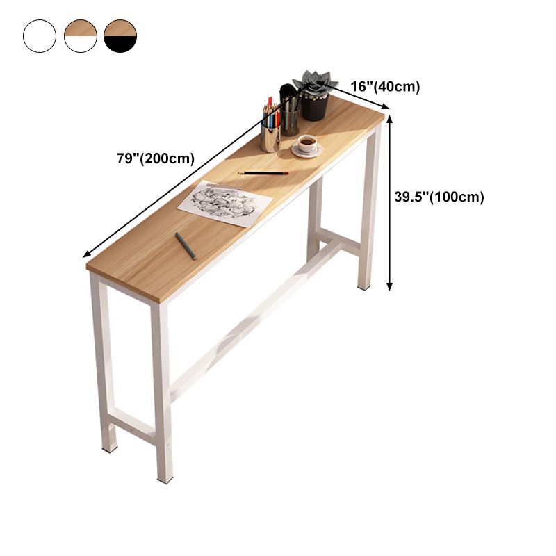 Rectangle Bar Table Contemporary Bar Table with Trestle Base