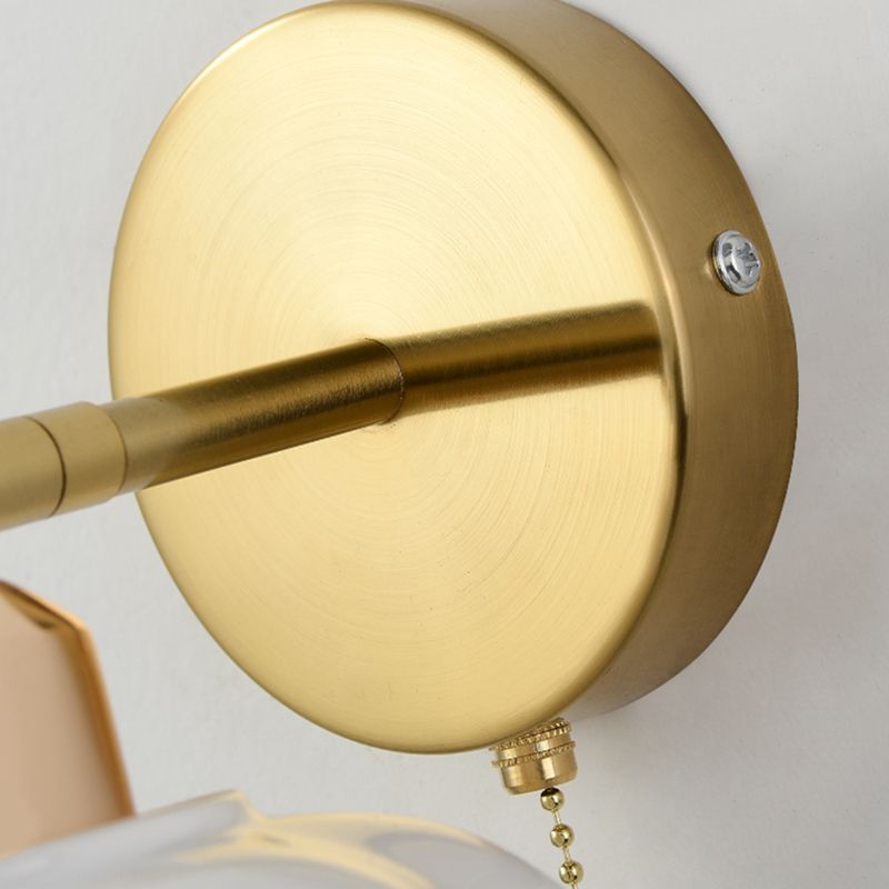 Dome Wall Lighting Simplicity 1 Light Rustic Wall Sconces in White